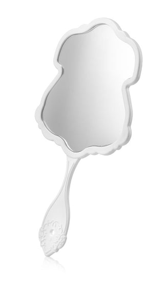 logo mirror with handle