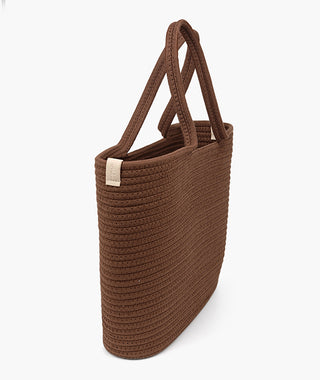 Woven Tote Bag - Brown