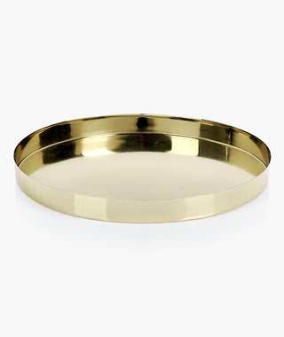 Round Large Gold Tray